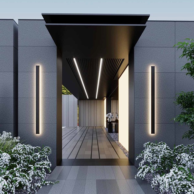 Уличный настенный светодиодный светильник Odeon Light Fibi 4379/29WL Фото № 3