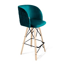 Полубарный стул Sheffilton SHT-ST33-1/S80-1 альпийский бирюзовый/прозрачный лак/черн 5142664401