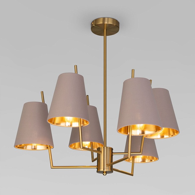 Подвесная люстра Eurosvet Topanga 60173/6 латунь a069017 изображение 1 Подвесная люстра Eurosvet Topanga 60173/6 латунь a069017 Фото № 1