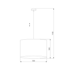 Подвесная люстра TK Lighting 6582 Juta 1