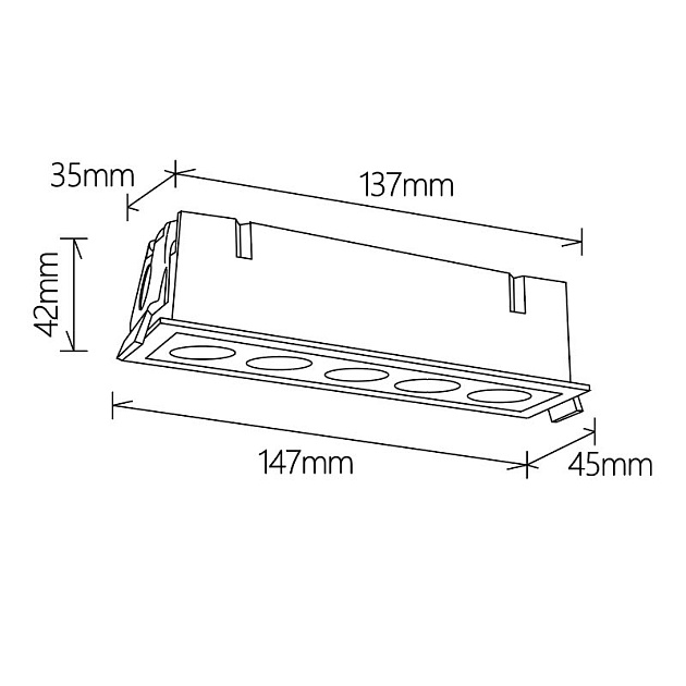 Встраиваемый светильник Mantra BLAU 9133 Фото № 2