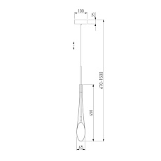 Подвесной светильник Eurosvet Folio 50224/1 дымчатый 2