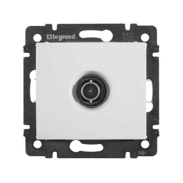 ТВ-розетка Звезда Legrand Valena белая 774429 изображение 1 ТВ-розетка Звезда Legrand Valena белая 774429 Фото № 1