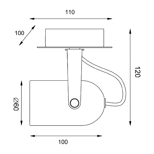 Спот Vele Luce Luigi VL8055S01 изображение 4 Спот Vele Luce Luigi VL8055S01 Фото № 4