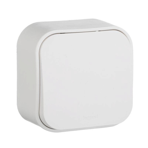 Выключатель одноклавишный Legrand Quteo 10A 250V белый 782200 изображение 1 Выключатель одноклавишный Legrand Quteo 10A 250V белый 782200 Фото № 1