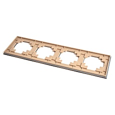 Рамка 4-постовая Stekker Катрин золото GFR00-7004-08 49038 3