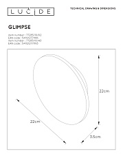 Настенный светодиодный светильник Lucide Glimpse 77285/10/02 1
