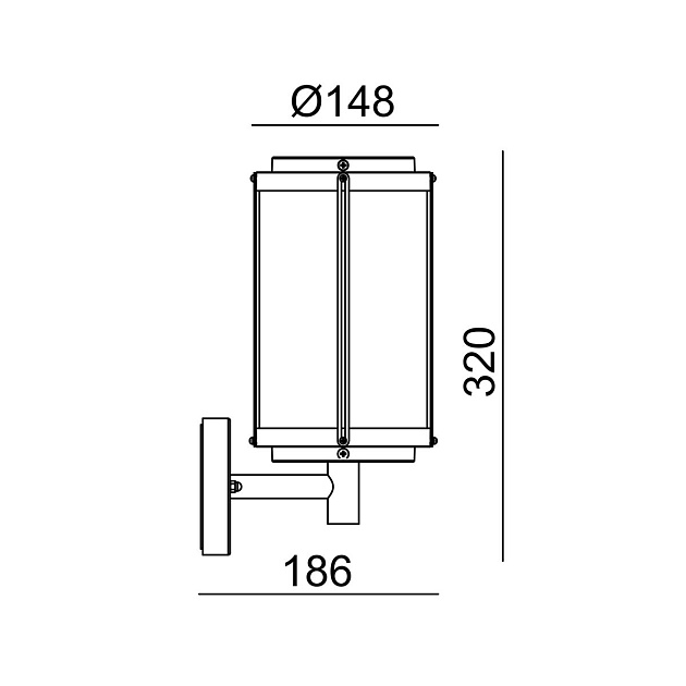 Уличный настенный светильник Escada 30003W/03 Фото № 2