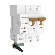 Автоматический выключатель Werkel (Умный дом) 2P 63A C 6kA W1002P6301 a063127