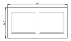Рамка 2-постовая IEK Kvarta кремовая EMK20-K33-DM 1