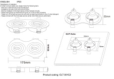 Встраиваемый светильник Crystal Lux CLT 001C2 WH 1