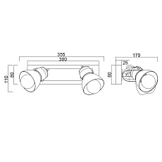 Спот Vele Luce Vulcano VL6544W02 3