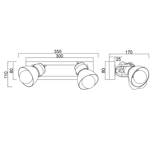 Спот Vele Luce Vulcano VL6544W02 фото 4