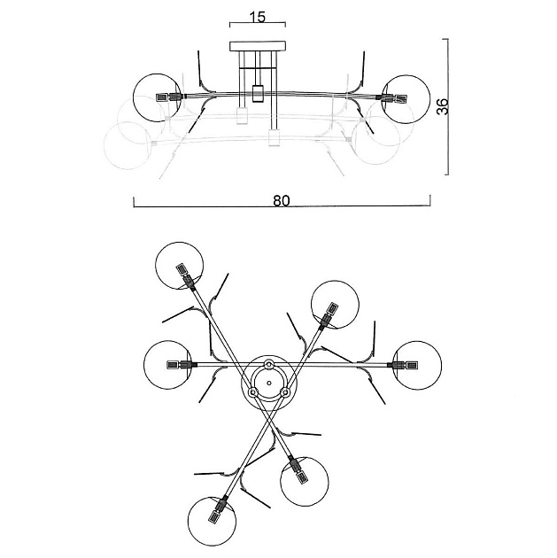 Потолочная люстра Imperium Loft Matisse 194950-23 изображение 3 Потолочная люстра Imperium Loft Matisse 194950-23 Фото № 3
