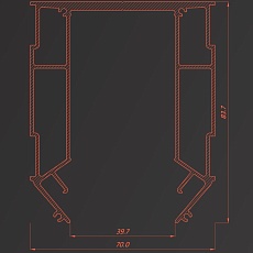Профиль Flexy для натяжных потолков 8174 TREK 02 2