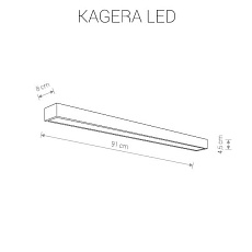 Настенный светодиодный светильник Nowodvorski Kagera Led 9502 2