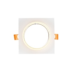 Встраиваемый светильник General Асцендио квадратный белый GCL-GX53-H38 662725 2