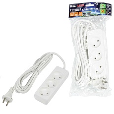 Удлинитель Uniel Ultra 3гн х 3м б/з S-CU3-3 White UL-00009982 2