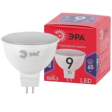 Лампа светодиодная ЭРА GU5.3 9W 6500K матовая MR16-9W-865-GU5.3 R Б0045353 2