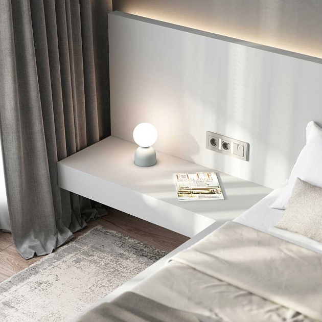 Перекрестный выключатель двухклавишный (дымчатый) W1223004/ a069460 Фото № 2