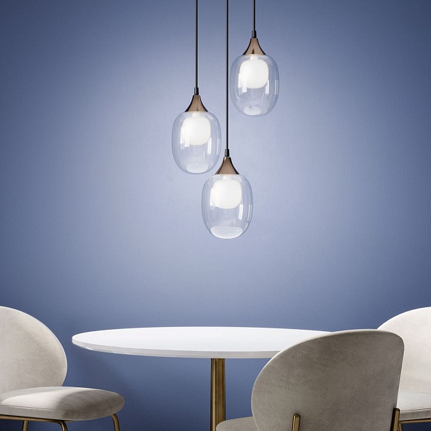 Подвесная люстра Eurosvet Spritz 70216/3 латунь Фото № 5