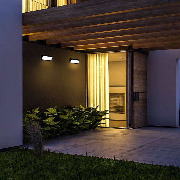 Уличный настенный светодиодный светильник Escada 30002W/01Led BK Фото № 4