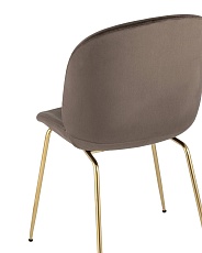 Кухонный стул Stool Group Турин велюр коричневый золотые ножки 8329 VELVET BROWN 5