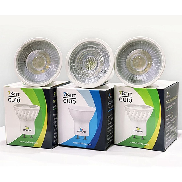 Лампа светодиодная Italline TP GU10/7W/4000K Фото № 3