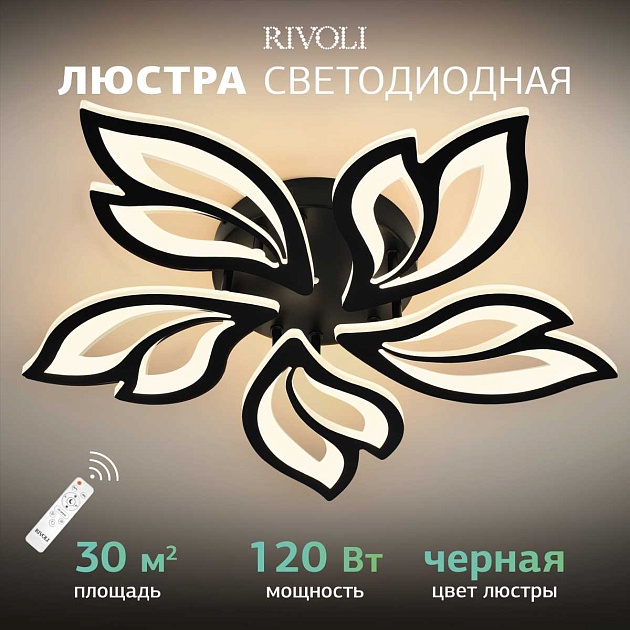 Потолочная светодиодная люстра Rivoli Selina 6148-105 Б0066454 Фото № 21