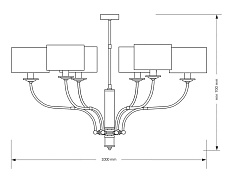 Подвесная люстра KUTEK MOOD Masimo MAS-ZW-6(T) 2