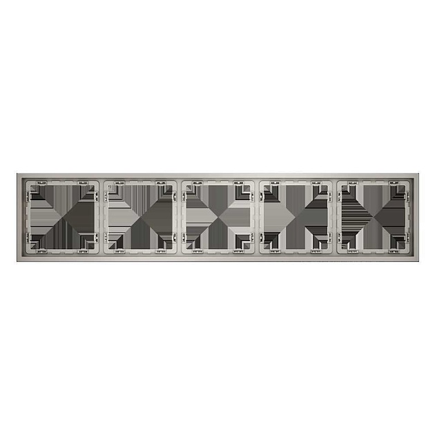 Рамка пластиковая Voltum S70 на 5 постов, (кашемир) VLS100503 Фото № 1