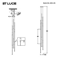 Подвесная светодиодная люстра ST Luce Minimalism SL6132.405.45 1