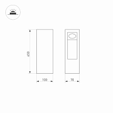 Уличный светодиодный светильник Arlight LGD-Mark-Boll-H650-7W Warm3000 029965 1