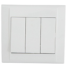 Выключатель Makel 3 клав. 1 вход 3 выхода Defne белый 42001091