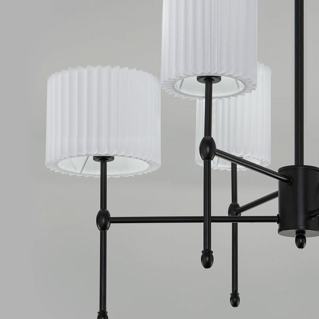 Подвесная люстра Eurosvet Notturno 60162/6 черный Smart изображение 4 Подвесная люстра Eurosvet Notturno 60162/6 черный Smart Фото № 4