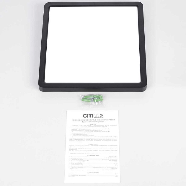 Накладной светодиодный светильник Citilux Бейсик Черный CL738K241V изображение 4 Накладной светодиодный светильник Citilux Бейсик Черный CL738K241V Фото № 4