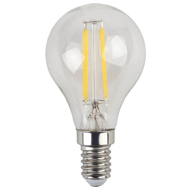 Лампа светодиодная филаментная ЭРА E14 7W 4000K прозрачная F-LED P45-7W-840-E14 Б0027947 фото 