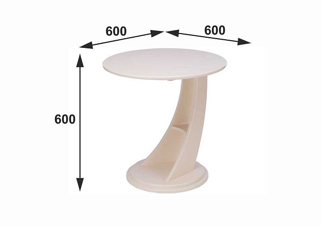 Приставной стол Мебелик Акцент 005811 изображение 3 Приставной стол Мебелик Акцент 005811 Фото № 3