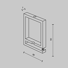 Крепление ремня Maytoni Technical Pendant system Parity TRA130BS-B 1