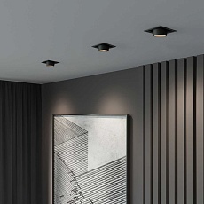 Встраиваемый светодиодный светильник Elektrostandard Conner 25087/LED 8W 4000K черный a063994 3