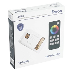 Контроллер RGB с пультом, таймером и визуализатором звука, 12-24-48V Feron LD483 52098 2