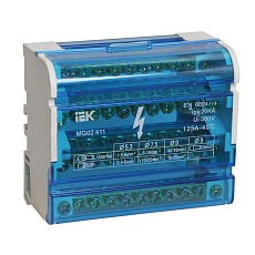 Шины на DIN-рейку в корпусе (кросс-модуль) ШНК 4х11 3L+PEN IEK YND10-4-11-125