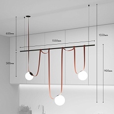 Комплект ременной трековой системы Denkirs Belty Set DK55SET07-01-BR 1