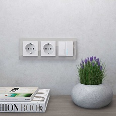 Рамка на 3 поста Werkel Favorit дымчатый W0031117 4690389159862 3