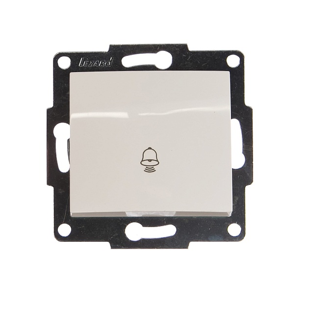 Кнопка звонка Lezard Karina белый 707-0288-103 изображение 1 Кнопка звонка Lezard Karina белый 707-0288-103 Фото № 1