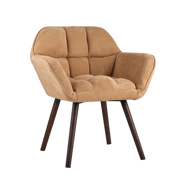 Кресло Stool Group Брайан замша бежевый BRUYNE HY-49 Фото № 1