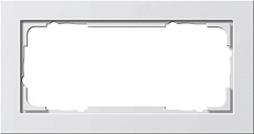 Рамка 2-модульная Gira E2 чисто-белый шелковисто-матовый 100222