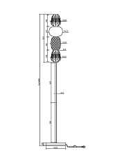 Торшер Maytoni Pattern MOD267FL-L32CH3K 1