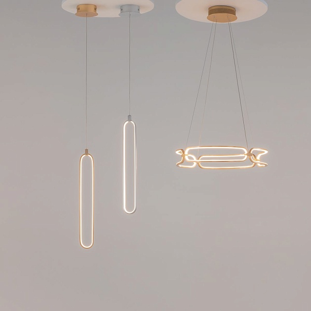 Подвесной светодиодный светильник Maytoni Chain MOD017PL-L13G изображение 3 Подвесной светодиодный светильник Maytoni Chain MOD017PL-L13G Фото № 3