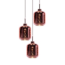 Подвесная люстра Lumina Deco Alacosmo LDP 6811-3 RD R.GD 1